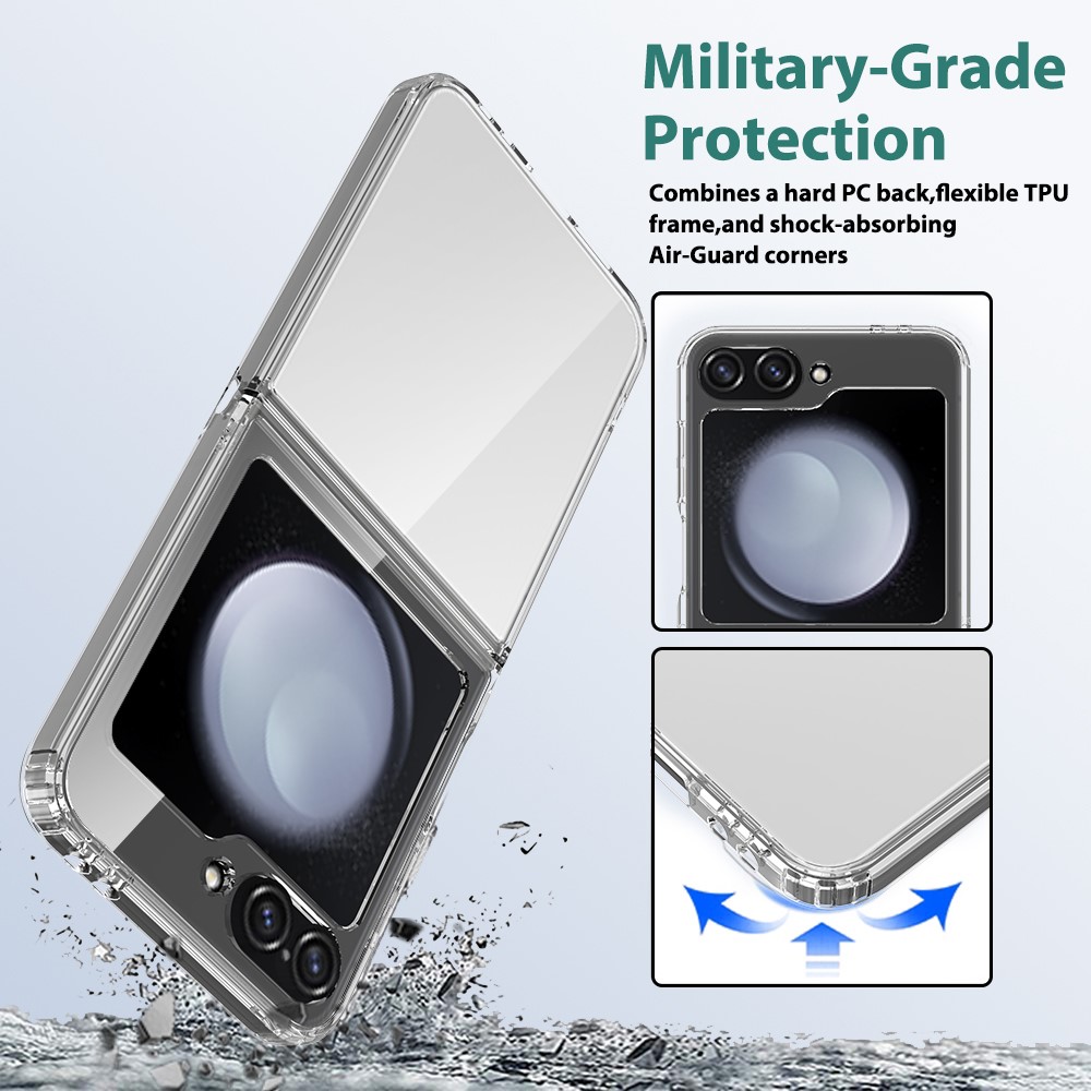  Galaxy Z Flip 6 / 7 FE Skal TPU/Akryl Transparent