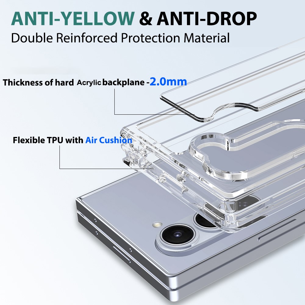  Galaxy Z Fold 6 Skal TPU/Akryl Transparent