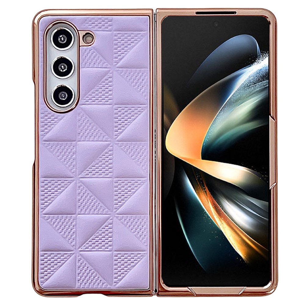  Galaxy Z Fold 6 Skal Läder Lila