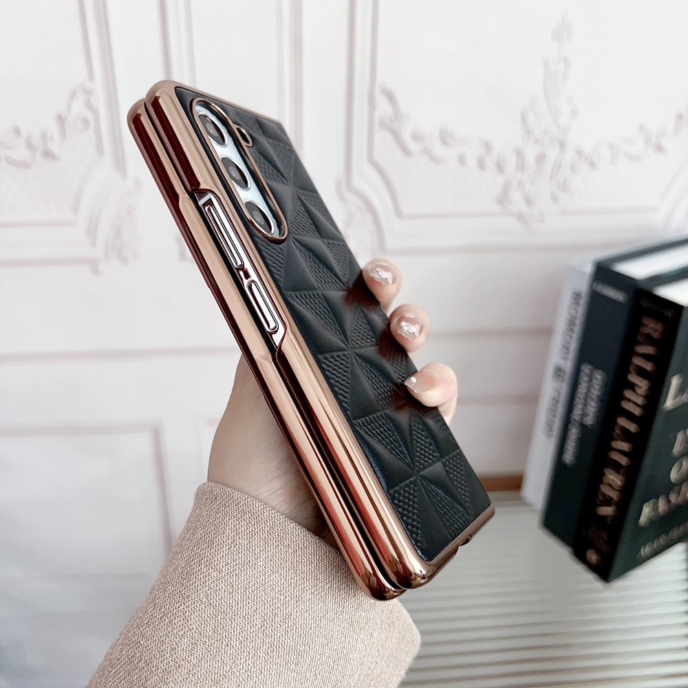  Galaxy Z Fold 6 Skal Läder Mörk Grön