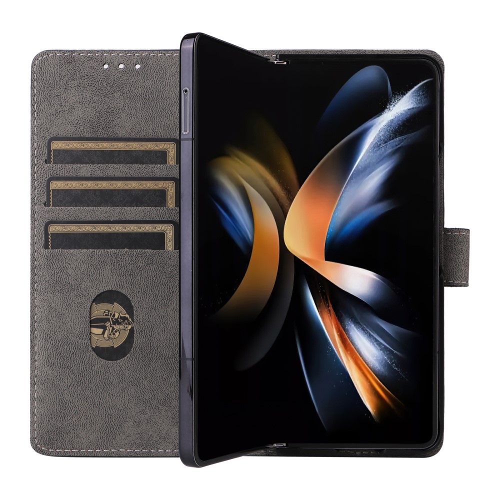  Galaxy Z Fold 6 Fodral RFID Läder Svart