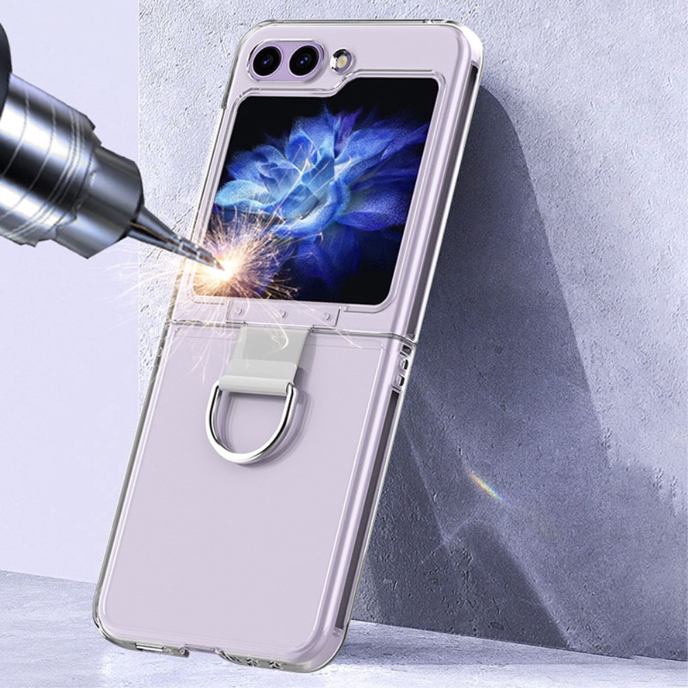  Galaxy Z Flip 6 / 7 FE Skal Med Ring Transparent