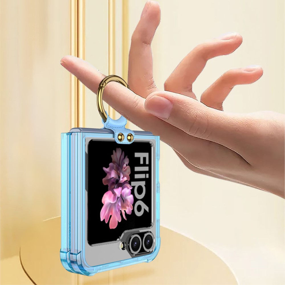 GKK GKK Galaxy Z Flip 6 / 7 FE Skal Med Ringhållare Transparent