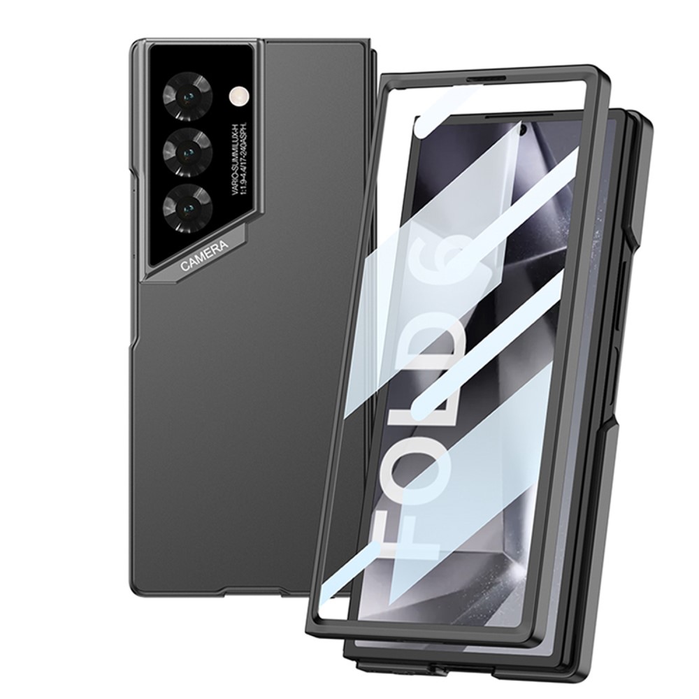 GKK GKK Galaxy Z Fold 6 Skal Med Skärmskydd Härdat Glas Svart