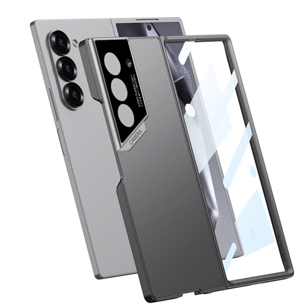 GKK GKK Galaxy Z Fold 6 Skal Med Skärmskydd Härdat Glas Svart