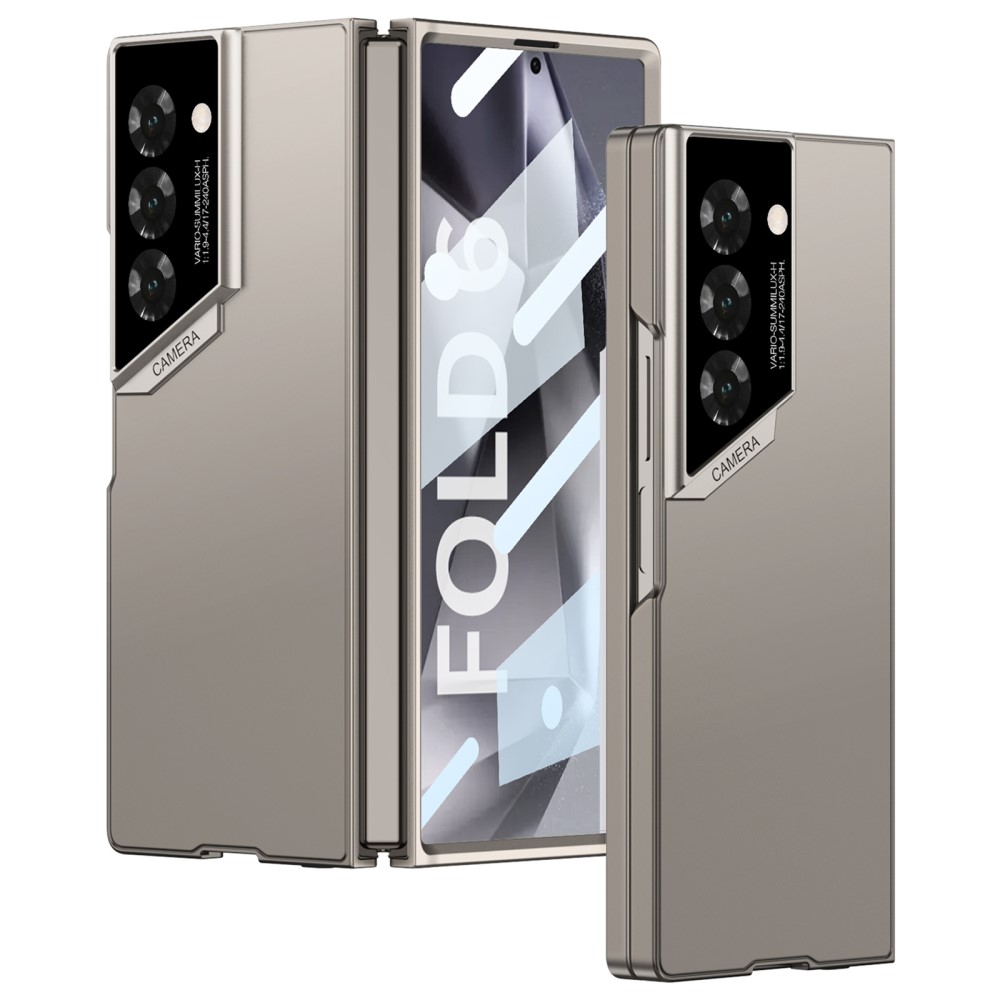 GKK GKK Galaxy Z Fold 6 Skal Med Skärmskydd Härdat Glas Grå