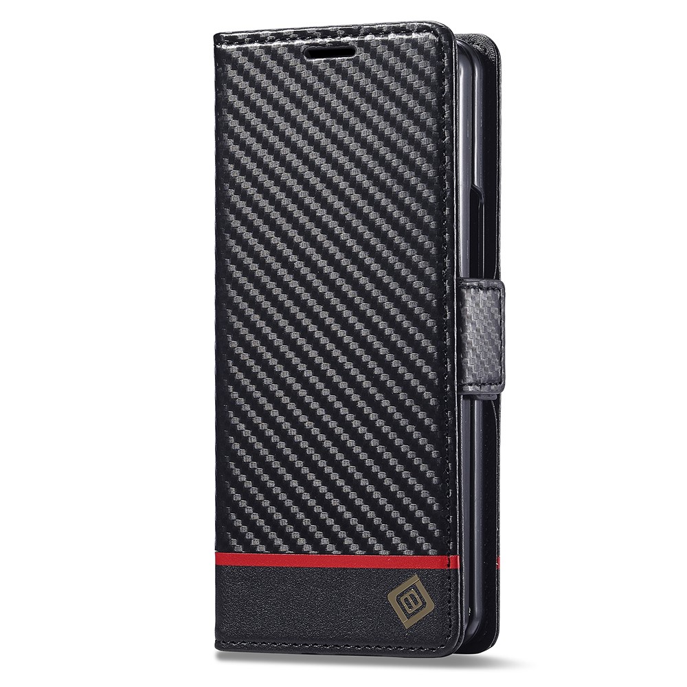 LC.IMEEKE LC.IMEEKE Galaxy Z Fold 6 Fodral Kolfiber Textur Svart