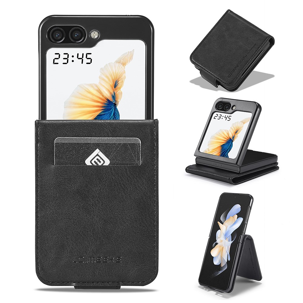 LC.IMEEKE LC.IMEEKE Galaxy Z Flip 6 / 7 FE Skal Med Kortfack Svart
