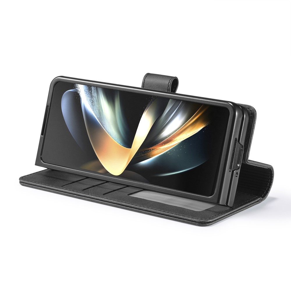 LC.IMEEKE LC.IMEEKE Galaxy Z Fold 6 Fodral Läder Svart
