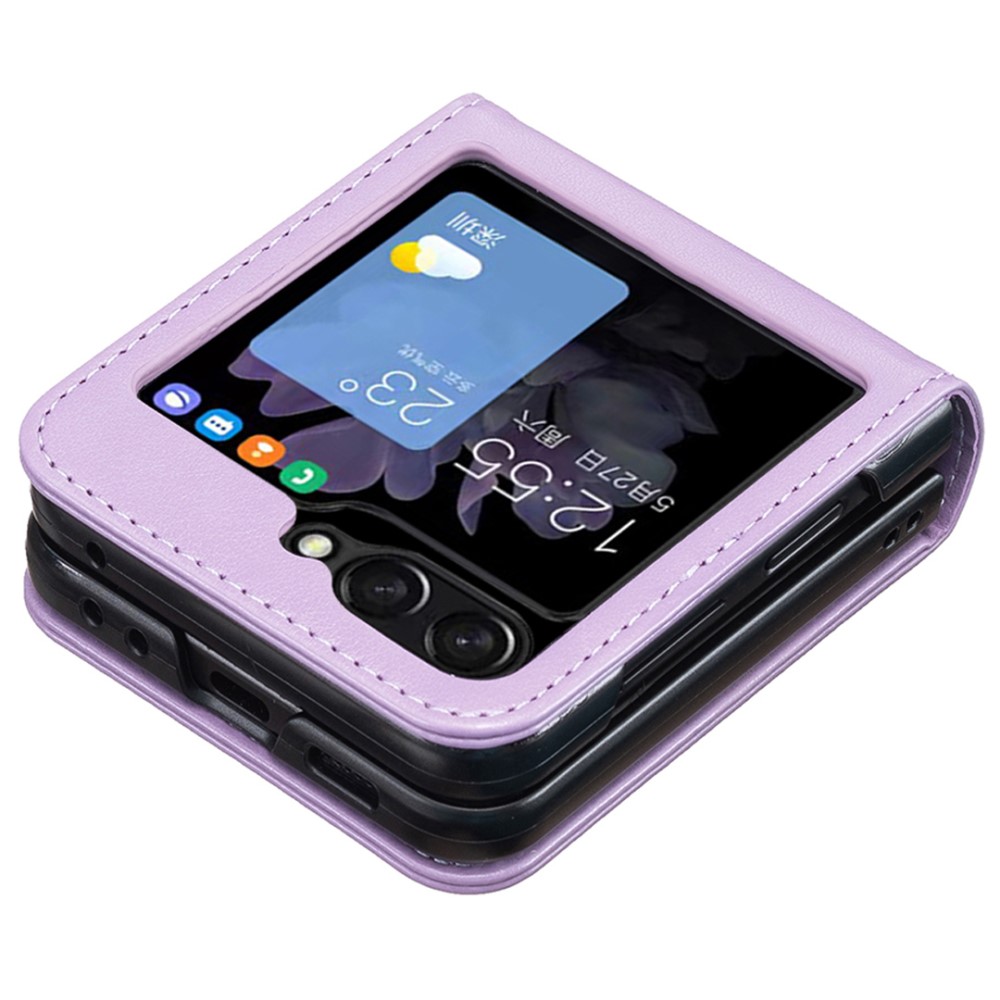  Galaxy Z Flip 6 / 7 FE Skal Fjäril Textur Lila