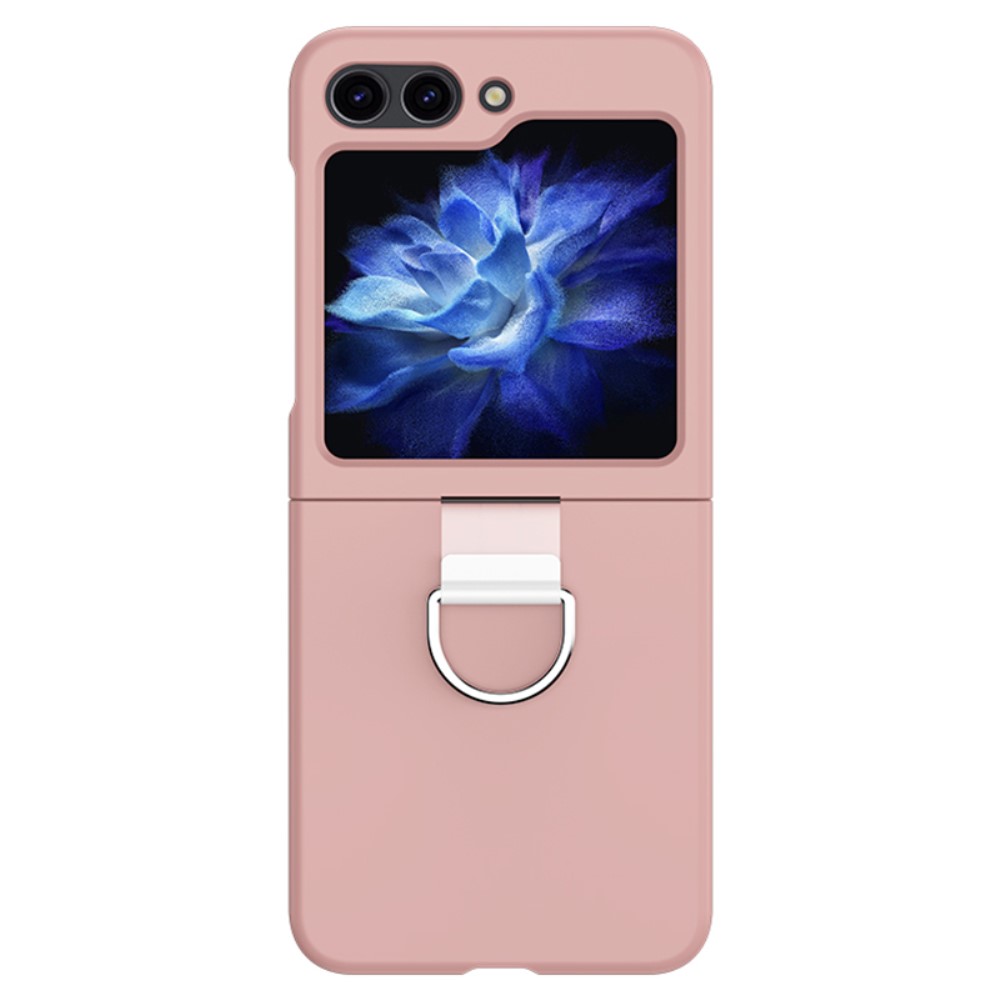  Galaxy Z Flip 6 / 7 FE Skal Skin Touch Ringhållare Rosa