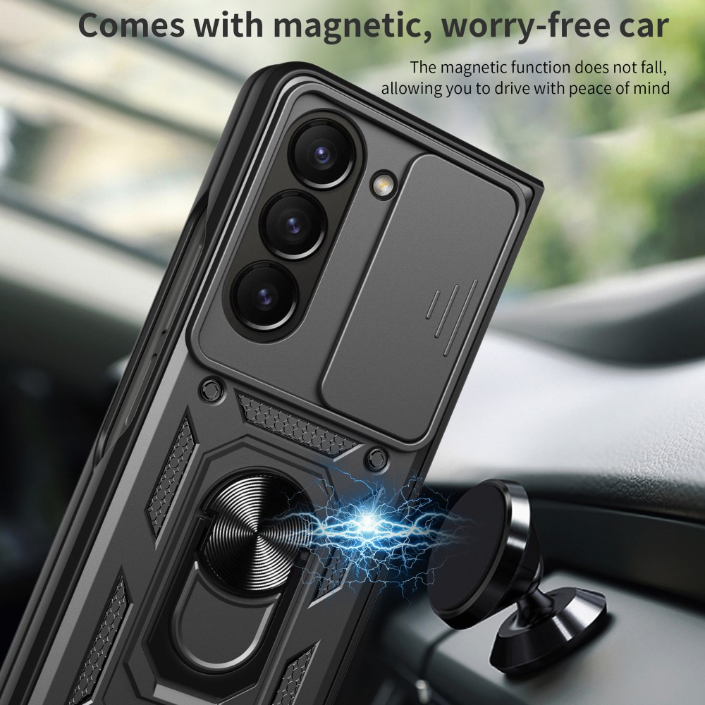  Galaxy Z Fold 6 Skal CamShield Hyrbid Ringskal Svart