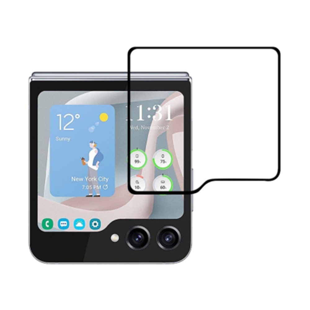  Galaxy Z Flip 6 / 7 FE Skärmskydd Härdat Glas