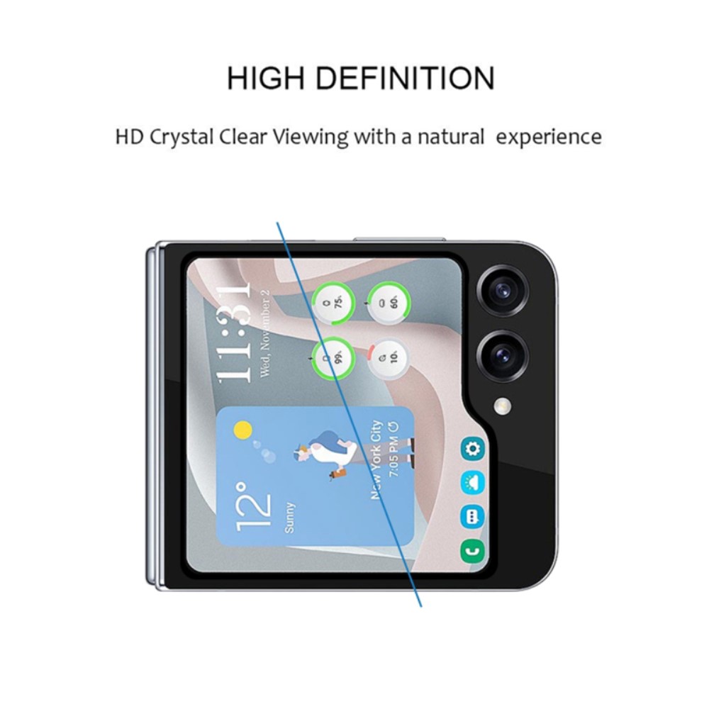  Galaxy Z Flip 6 / 7 FE Skärmskydd Härdat Glas