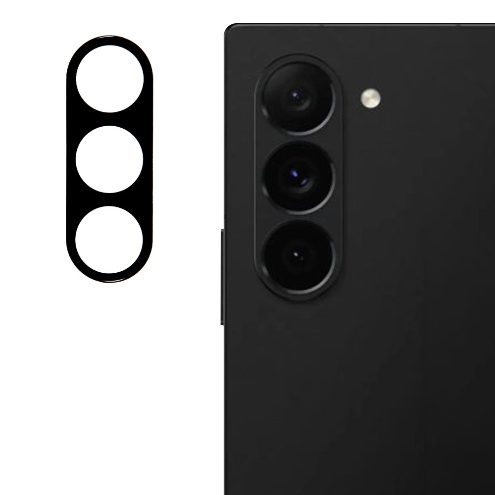  Galaxy Z Fold 6 Linsskydd Härdat Glas Svart