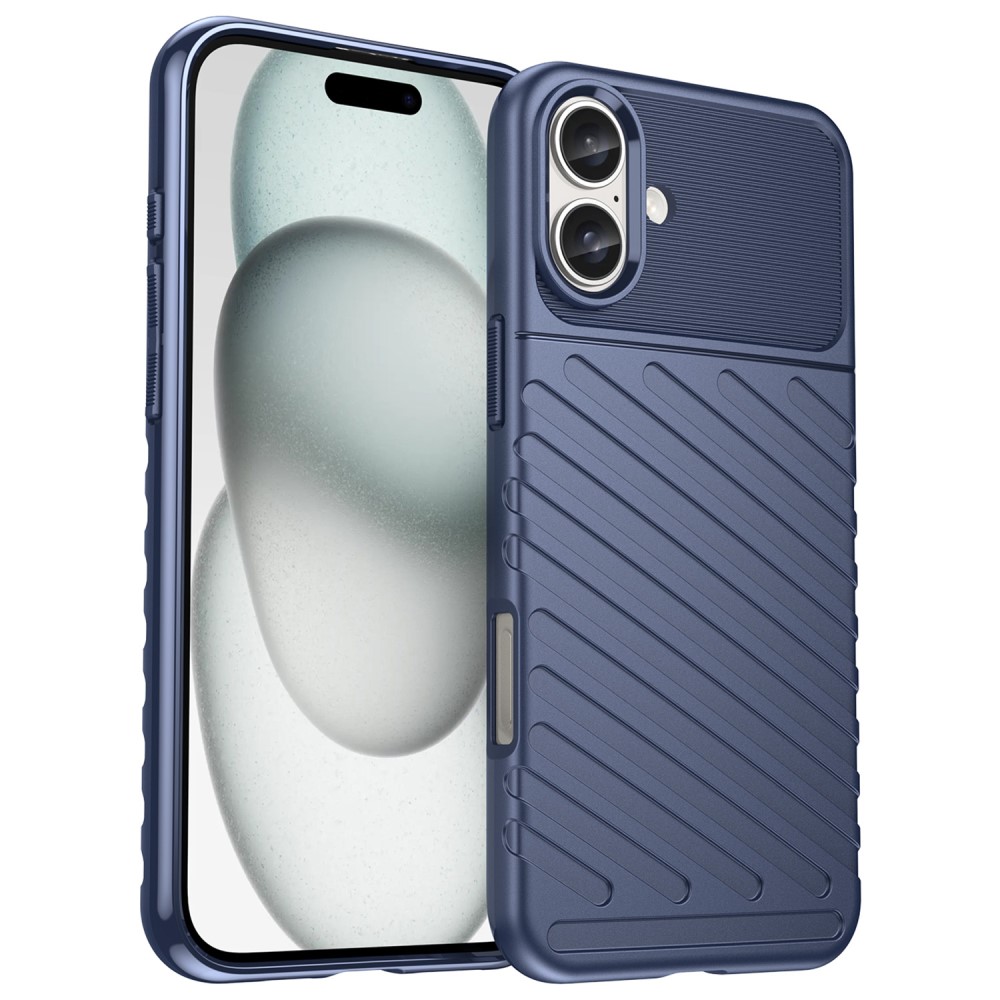  iPhone 16 Skal Twill Textur Blå