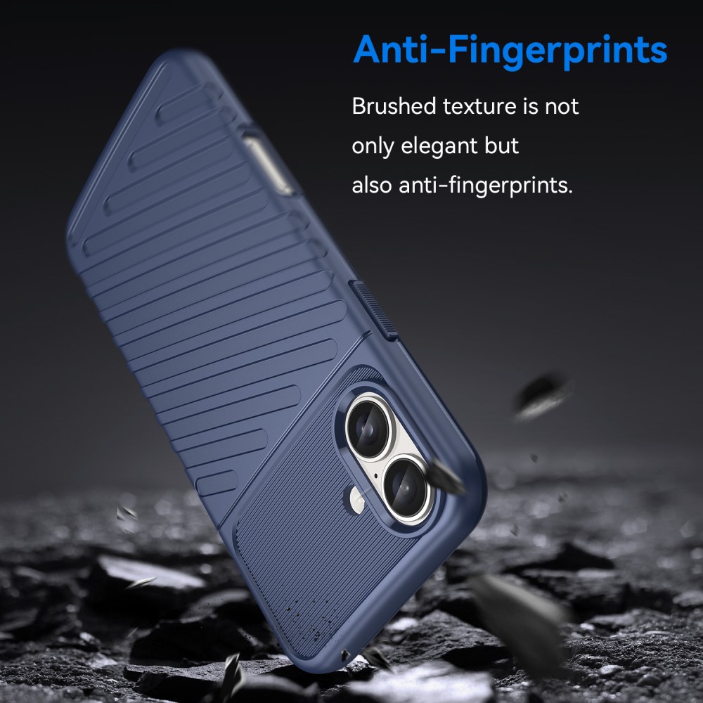  iPhone 16 Skal Twill Textur Blå