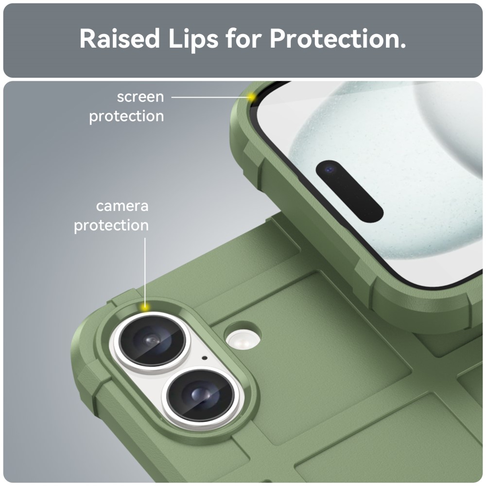  iPhone 16 Skal Robust Grön