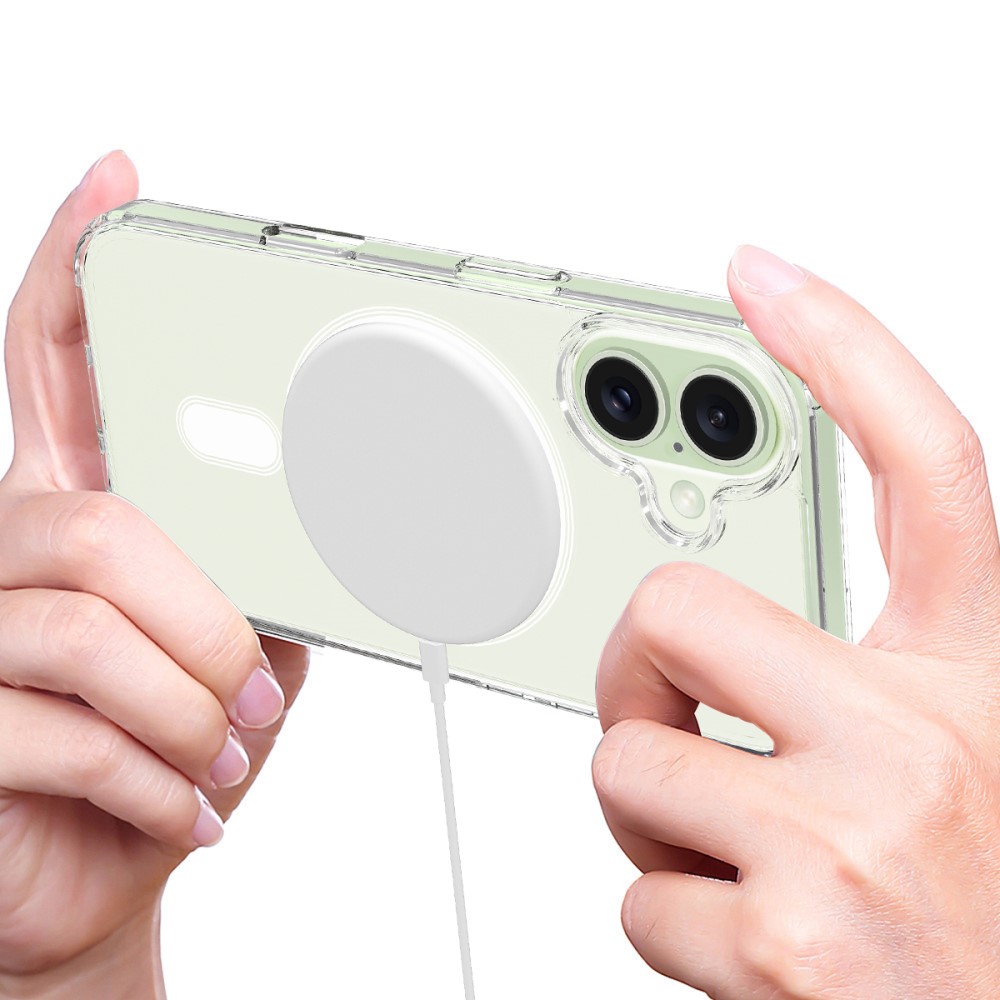  iPhone 16 Skal MagSafe Akryl/TPU Transparent