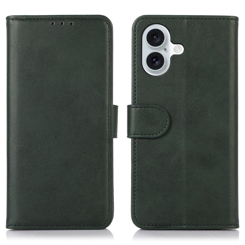  iPhone 16 Fodral Läder Grön