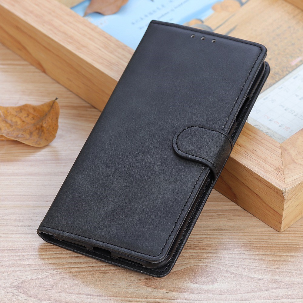  iPhone 16 Fodral Solid Läder Svart