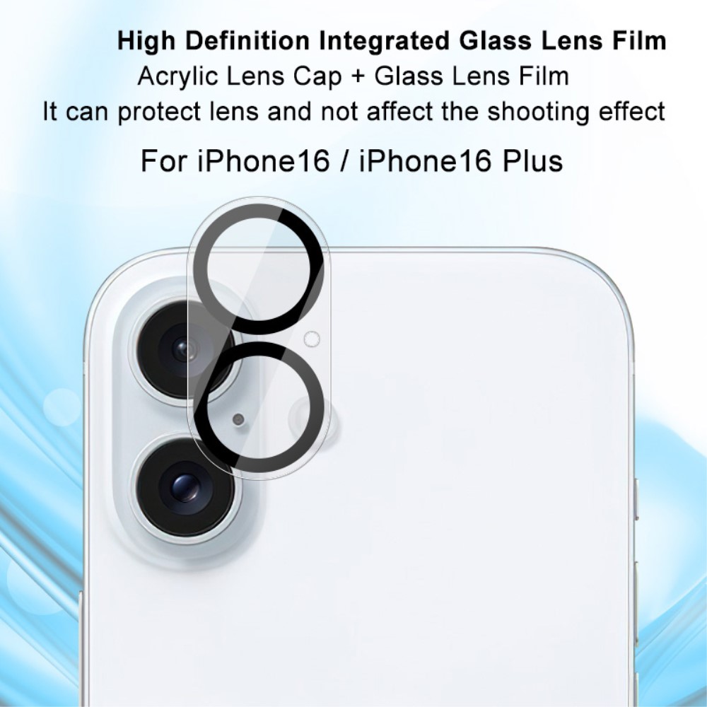 IMAK IMAK iPhone 16/16 Plus Linsskydd Härdat Glas
