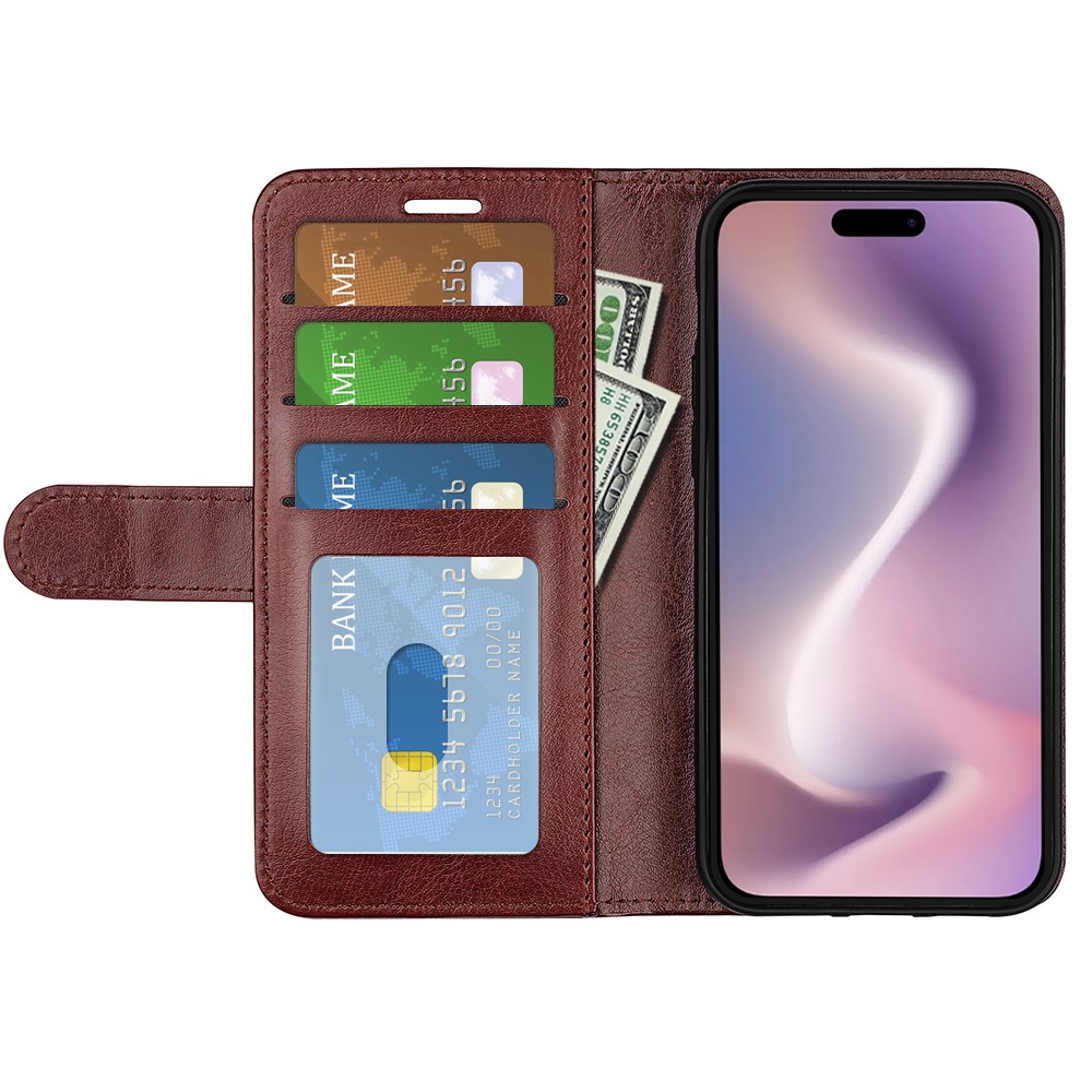  iPhone 16 Pro Fodral Crazy Horse Brun