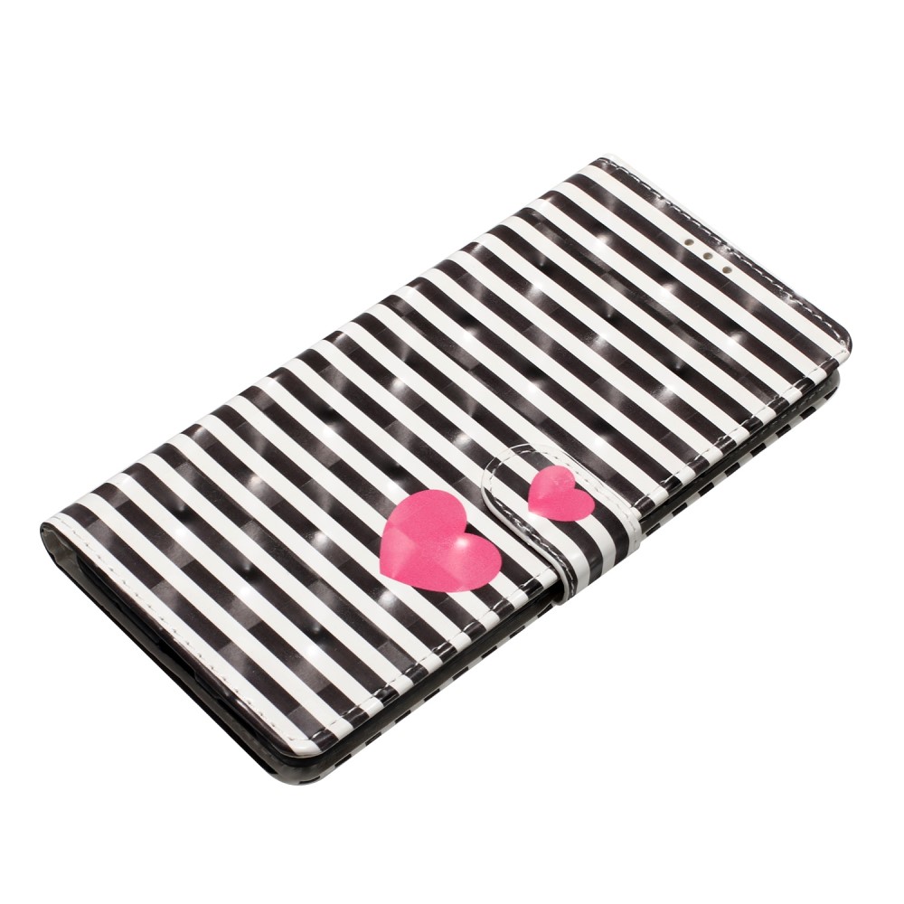  iPhone 16 Pro Fodral Med Stripes/Hjärtan