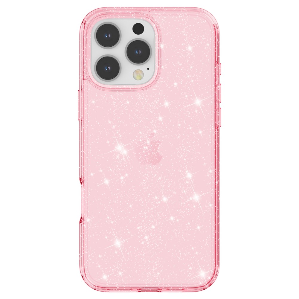  iPhone 16 Pro Skal Glitter Rosa