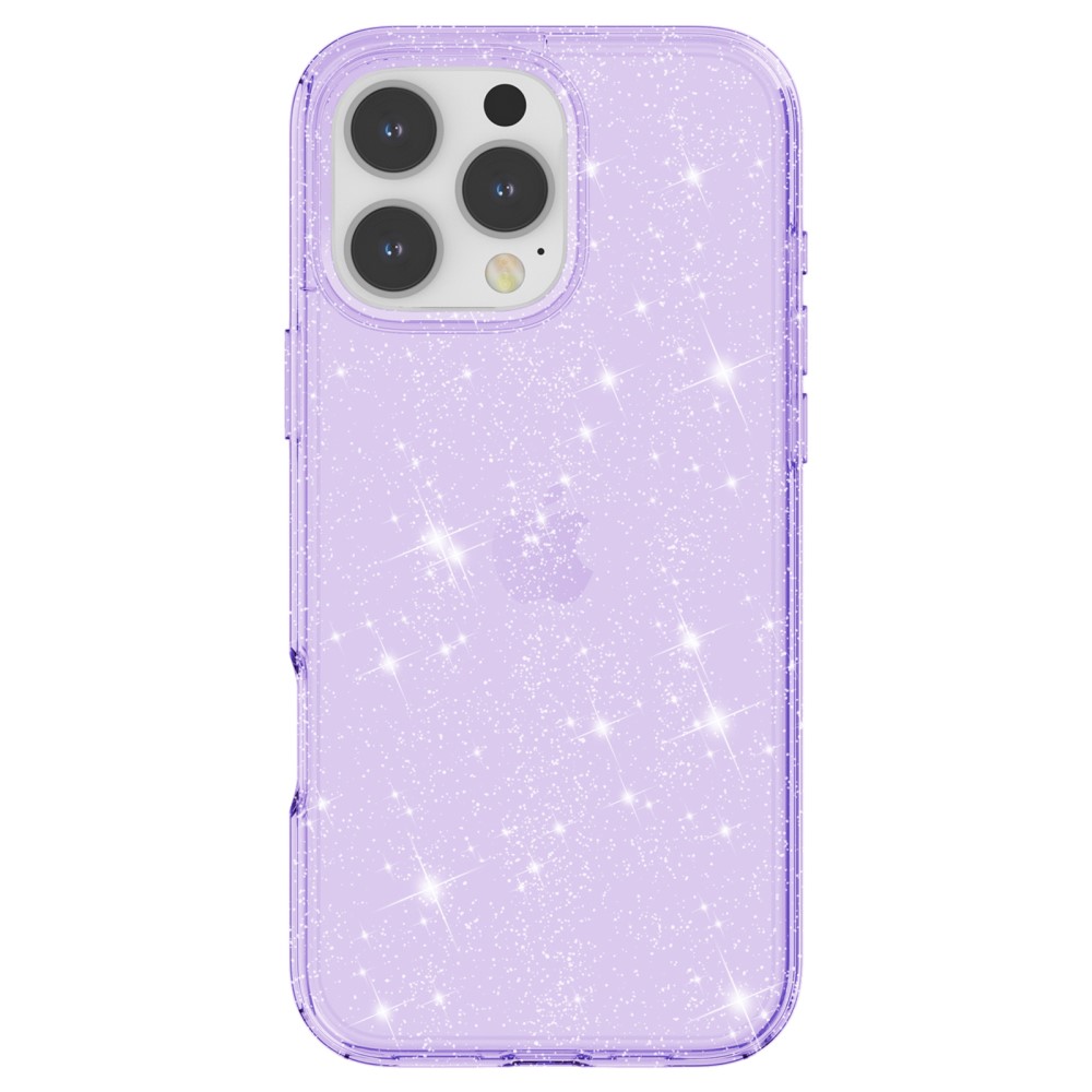  iPhone 16 Pro Skal Glitter Lila