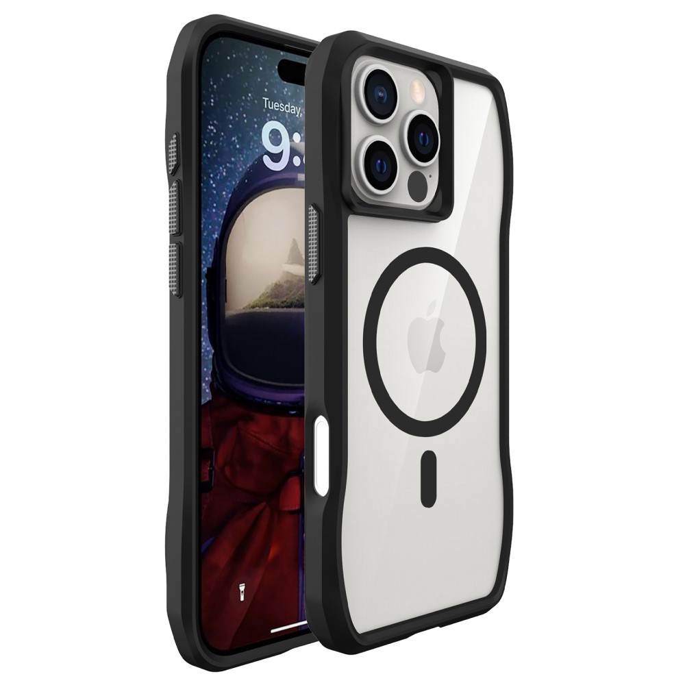  iPhone 16 Pro Skal MagSafe Shockproof Hybrid Svart