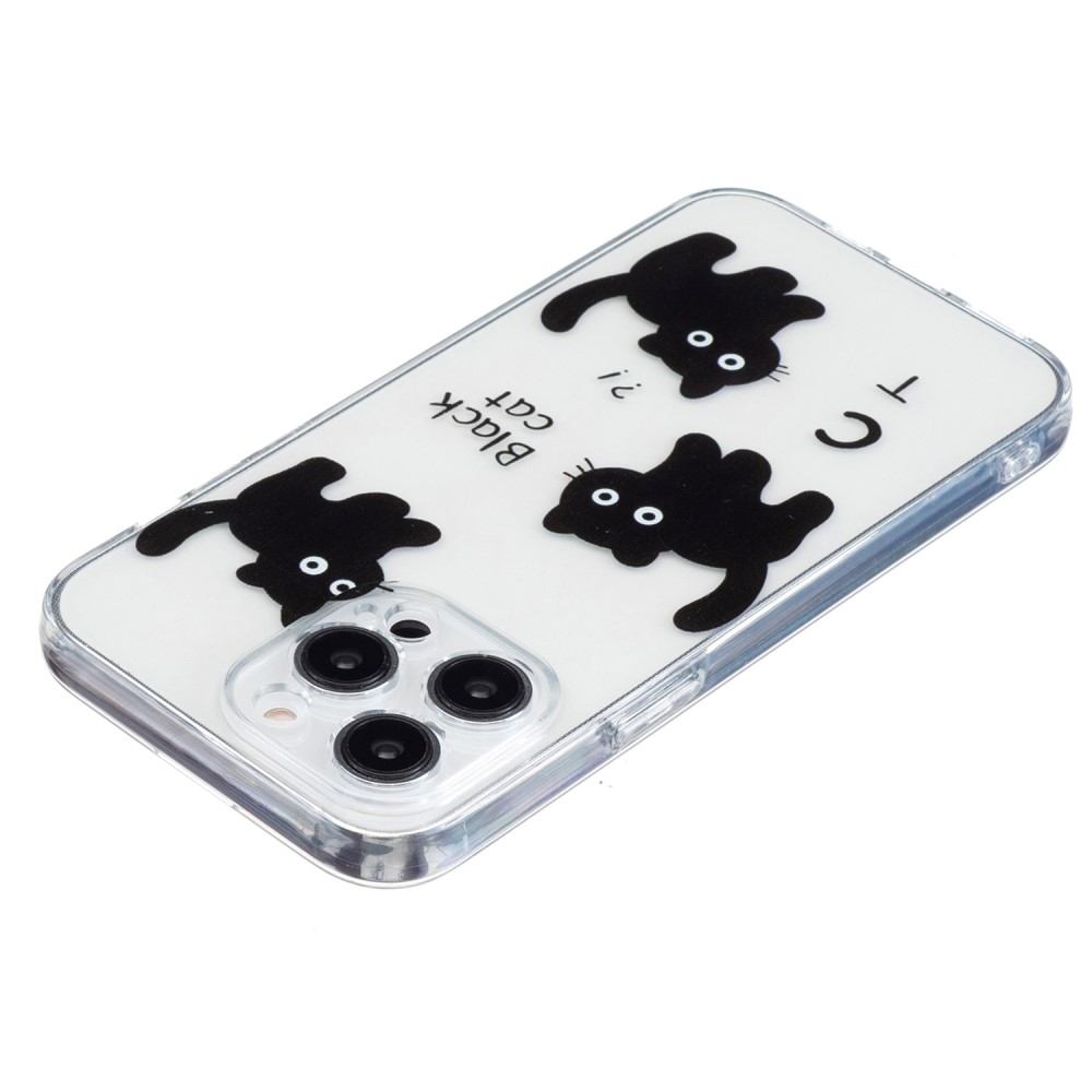  iPhone 16 Pro Skal TPU Svarta Katter
