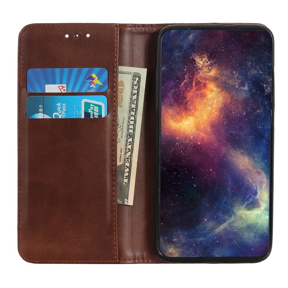  iPhone 16 Pro Fodral Flip Läder Brun