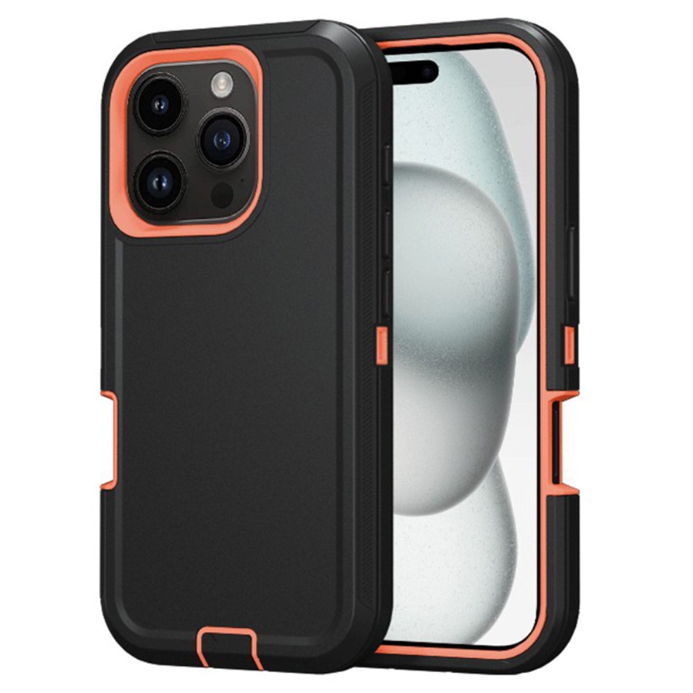  iPhone 16 Pro Skal Xtreme Shockproof Hybrid Svart/Orange