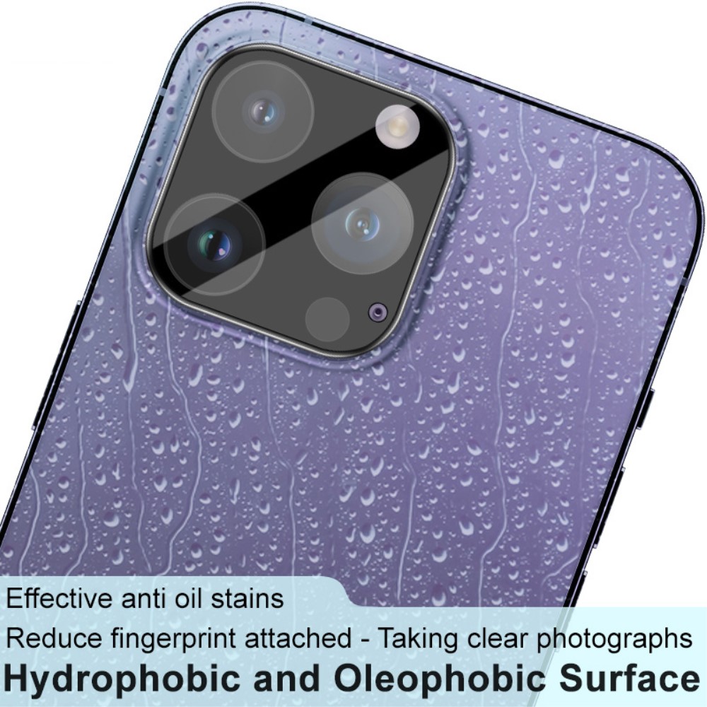 IMAK IMAK iPhone 16 Pro/16 Pro Max Linsskydd Härdat Glas Svart