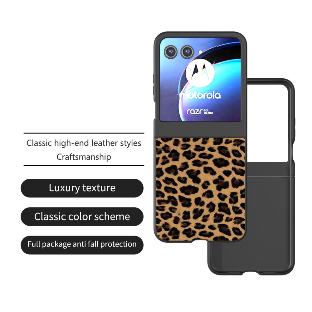  Motorola Razr 60 / 50 5G Mobilskal Leopard Mönster