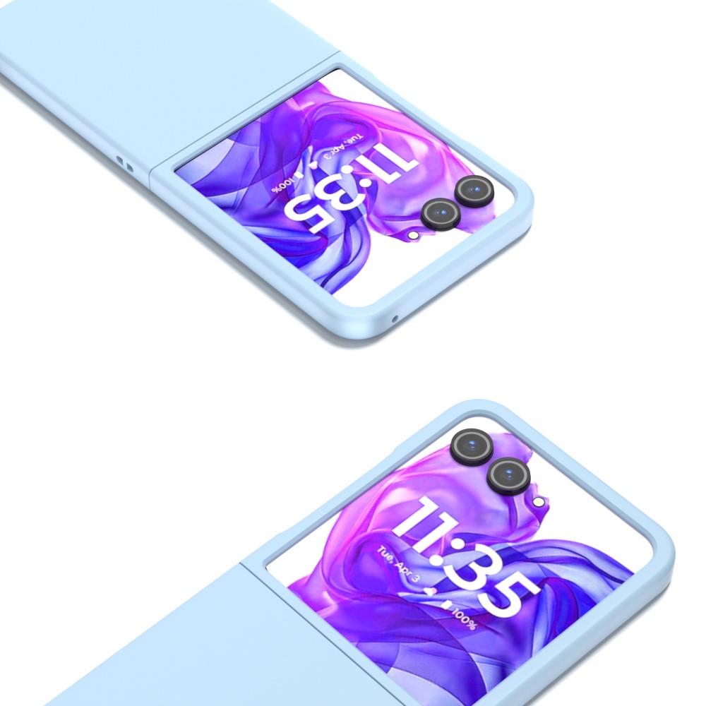  Motorola Razr 50 Ultra 5G Mobilskal Skin Touch Ljus Blå