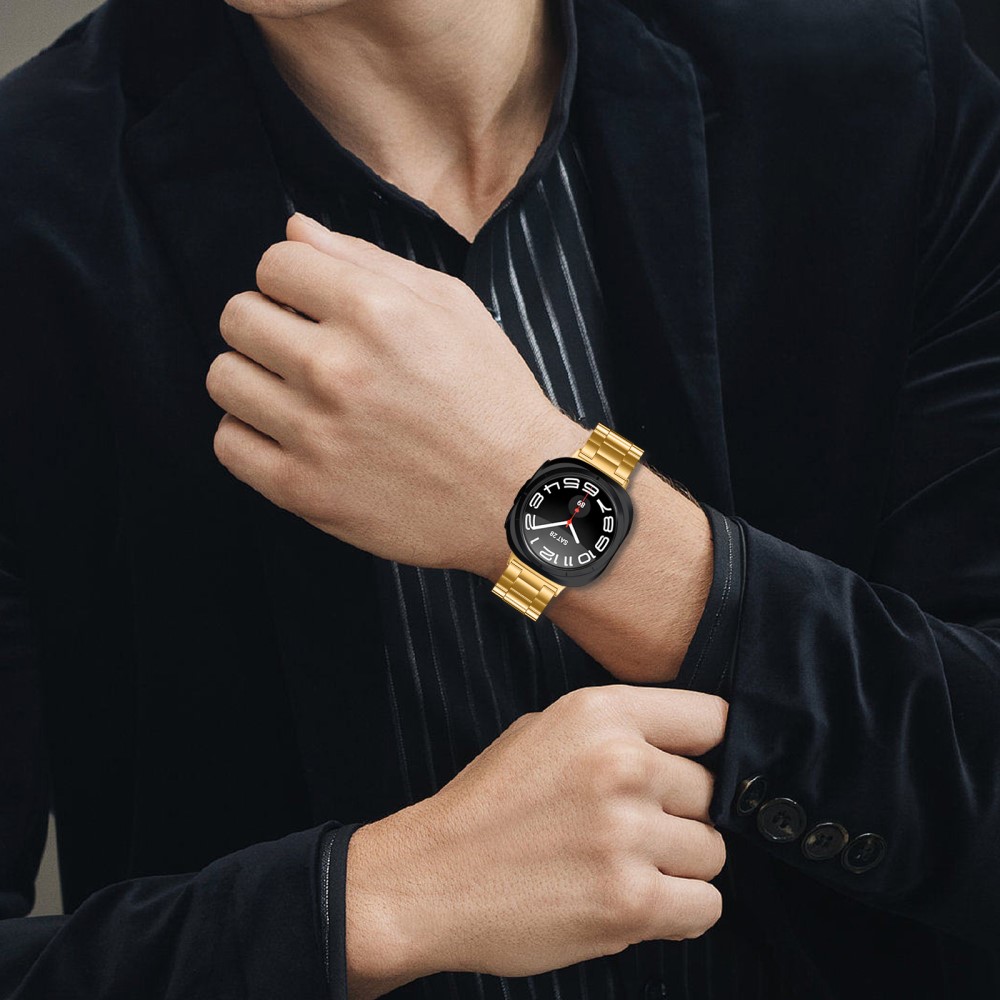  Galaxy Watch Ultra (2025) / 47 mm Klockarmband Rostfritt Stål Guld