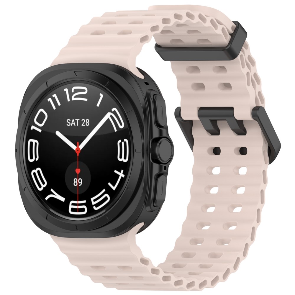  Galaxy Watch Ultra (2025) / 47 mm Armband Wave Design Rosa