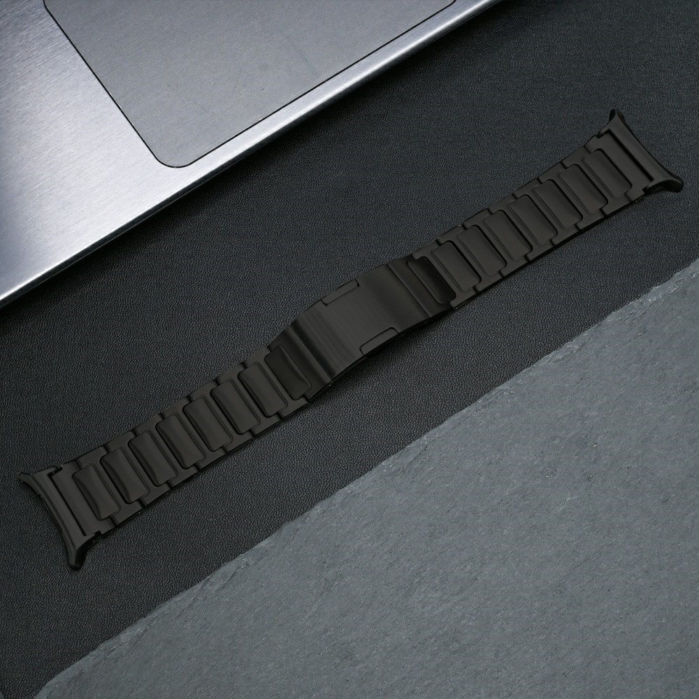  Galaxy Watch Ultra (2025) / 47 mm Armband Steel Titanium Svart