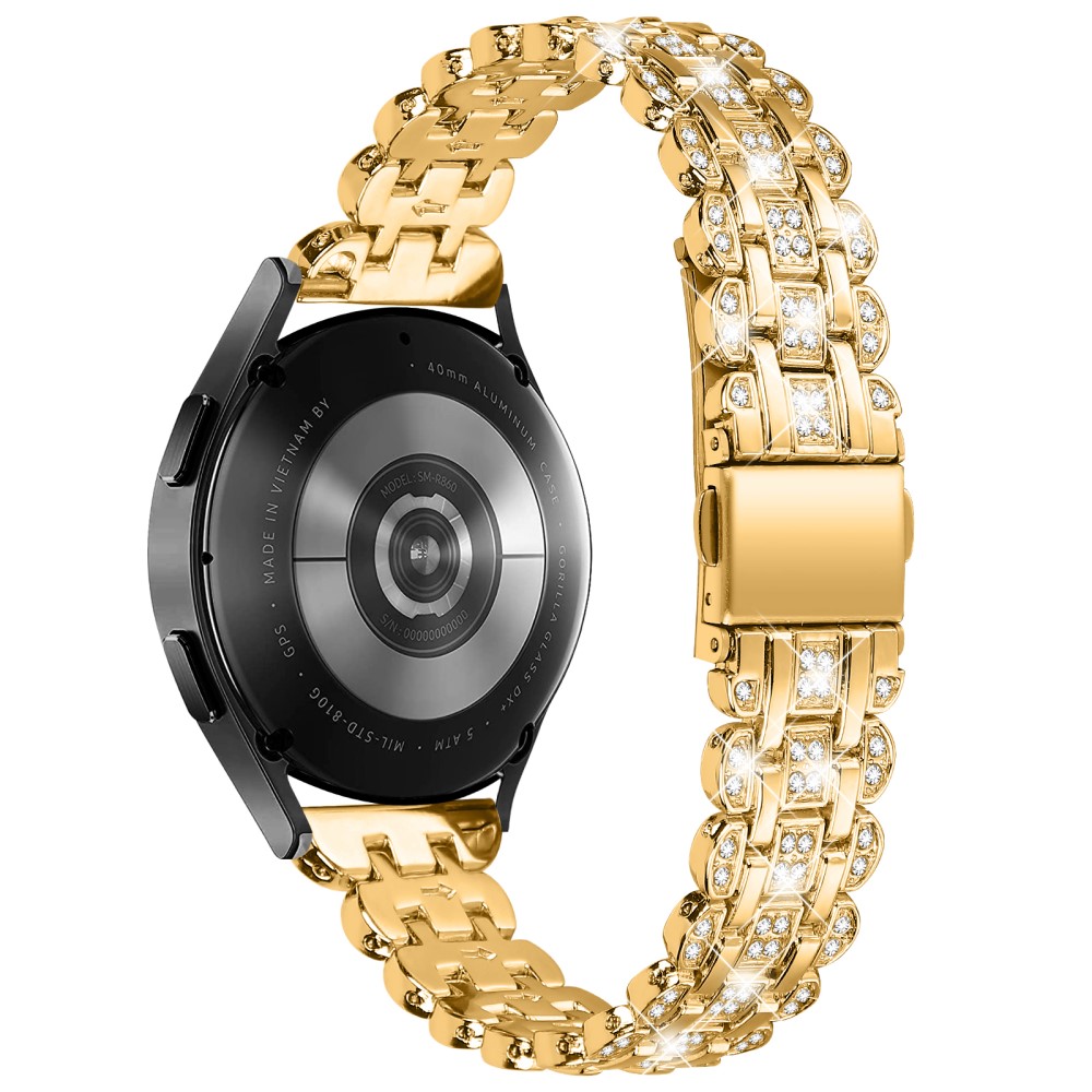  Galaxy Watch FE 40 mm Armband Metall Bling Guld