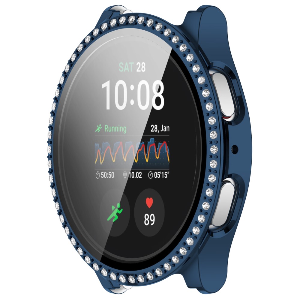  Galaxy Watch 7 40 mm Skal Med Skärmskydd Strass Mörk Blå