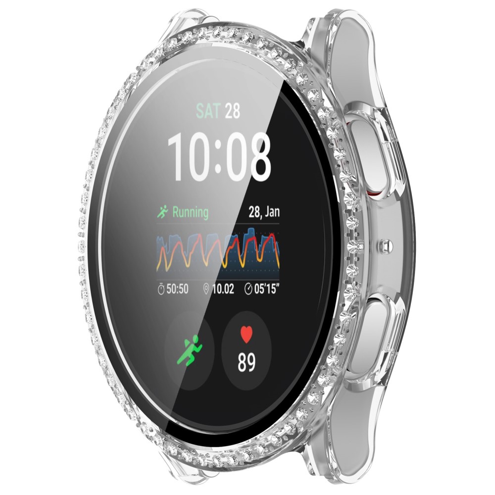  Galaxy Watch 7 40 mm Skal Med Skärmskydd Strass Transparent