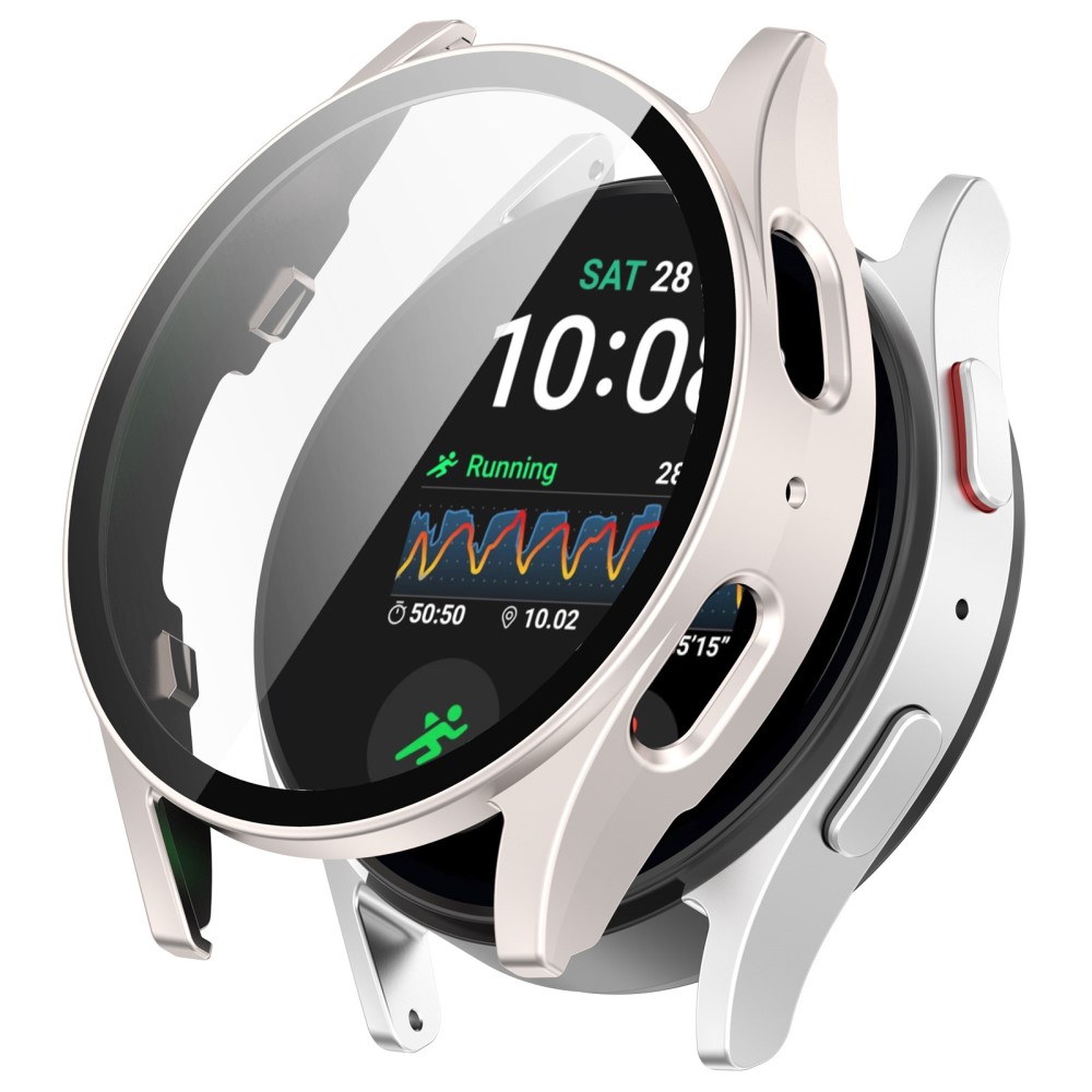  Galaxy Watch 7 40 mm Skal Med Skärmskydd Off White
