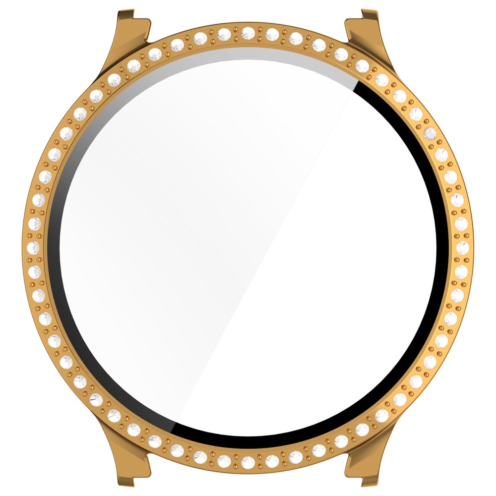  Galaxy Watch 7 44 mm Skal Med Skärmskydd Strass Guld