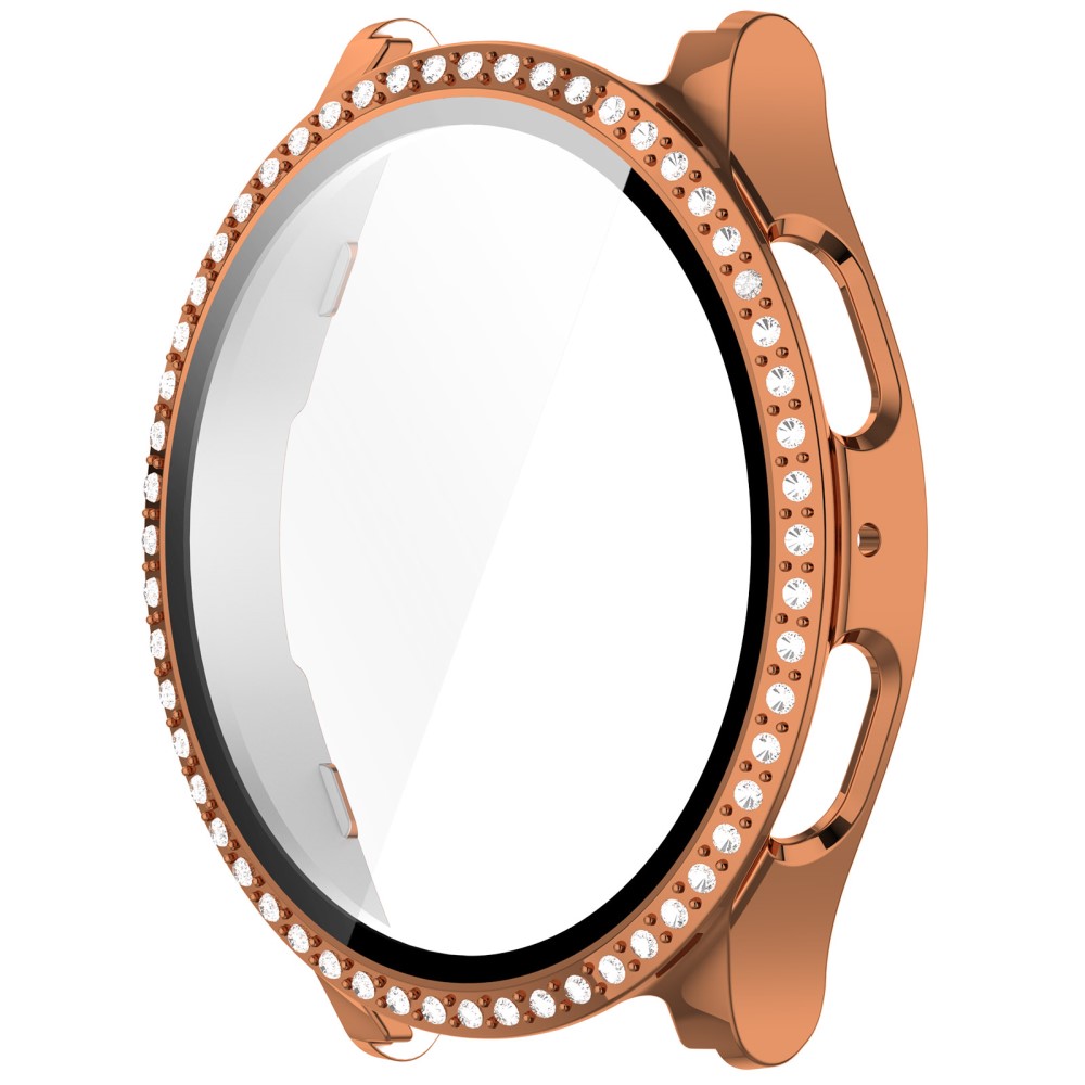  Galaxy Watch 7 44 mm Skal Med Skärmskydd Strass Roséguld