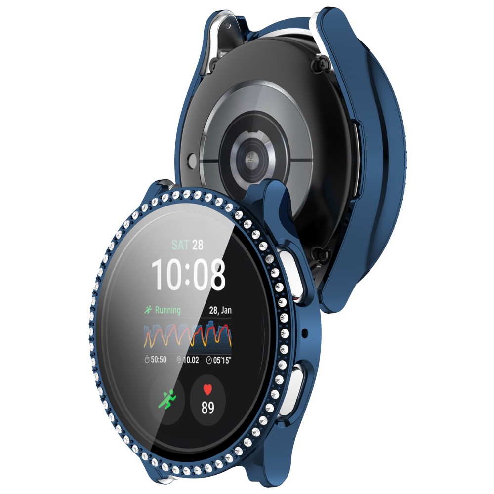  Galaxy Watch 7 44 mm Skal Med Skärmskydd Strass Mörk Blå