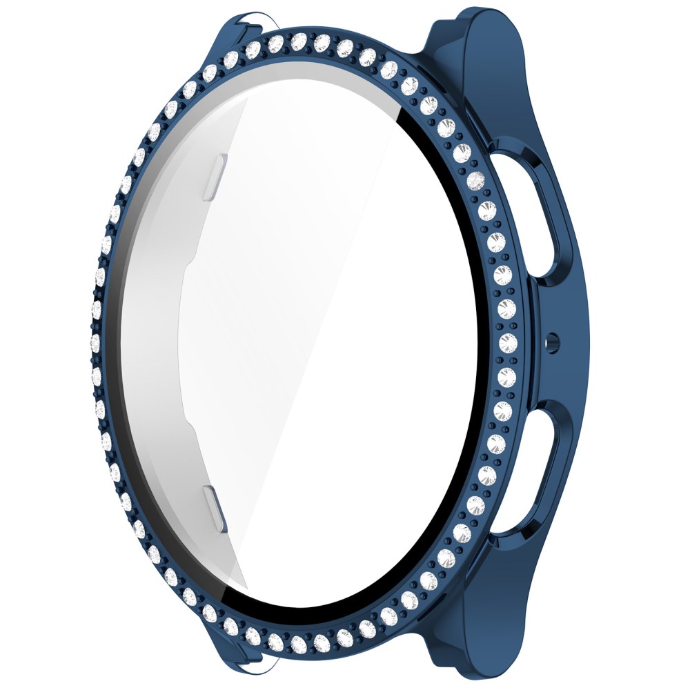  Galaxy Watch 7 44 mm Skal Med Skärmskydd Strass Mörk Blå