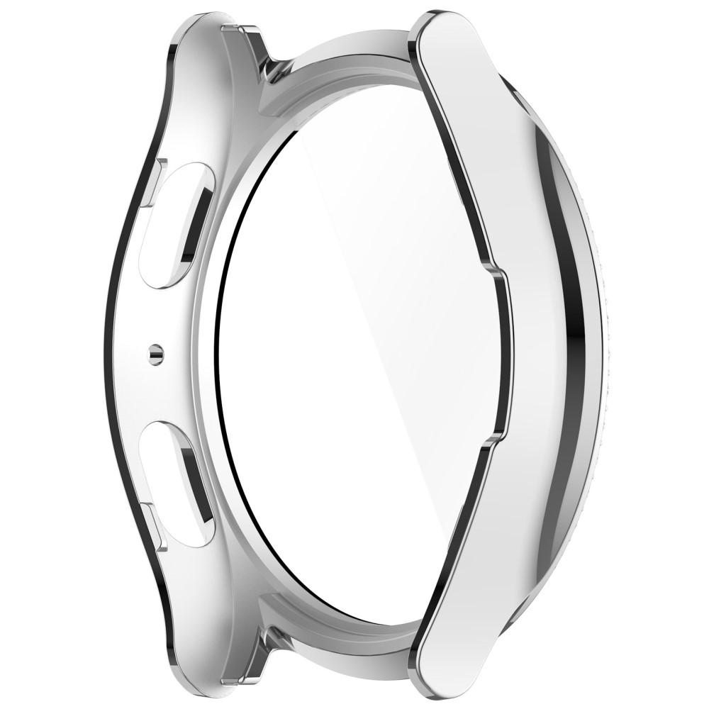  Galaxy Watch 7 44 mm Skal Med Skärmskydd Strass Silver