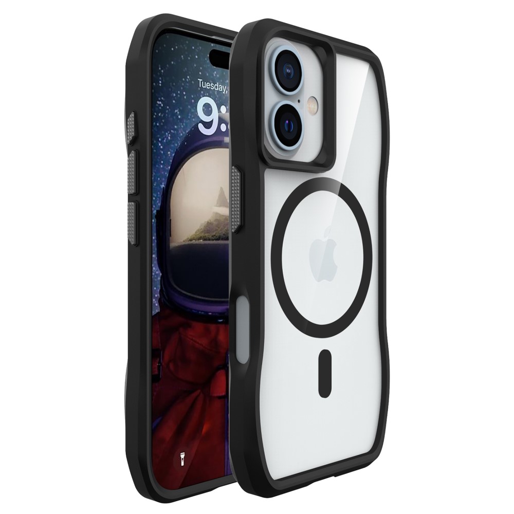  iPhone 16 Plus Skal MagsSafe Hyrbid Svart
